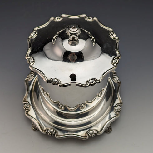 1910 年英國古董鍍銀果醬桶阿特金兄弟